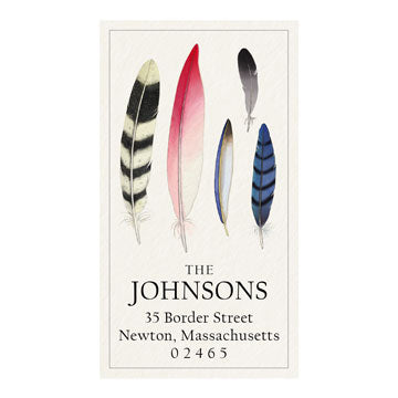 Feather Collection Panoramic Return Address Labels