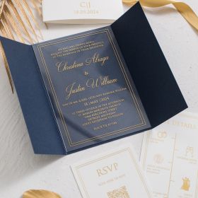 Clear Acrylic Wedding Table Sign - Welcome to Our Wedding