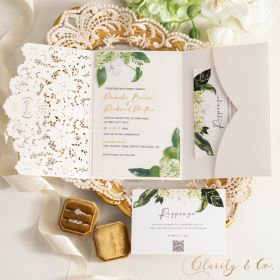 Simple Fresh Botantial Floral Acrylic Invitation Suite CAPL072