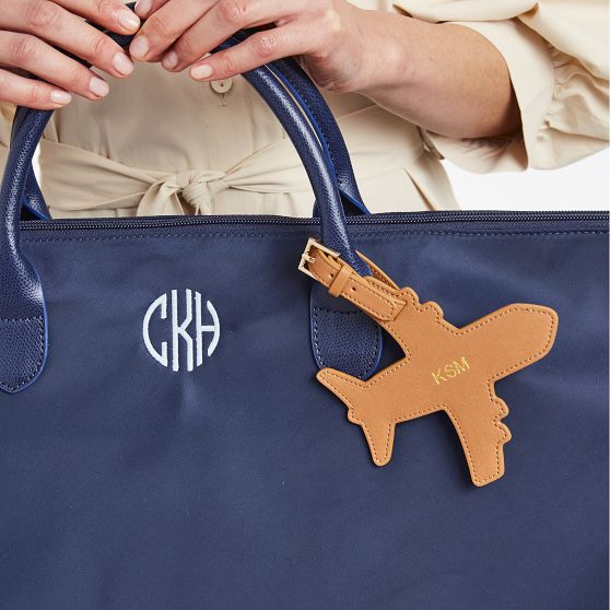 Fillmore Airplane Vegan Leather Luggage Tag