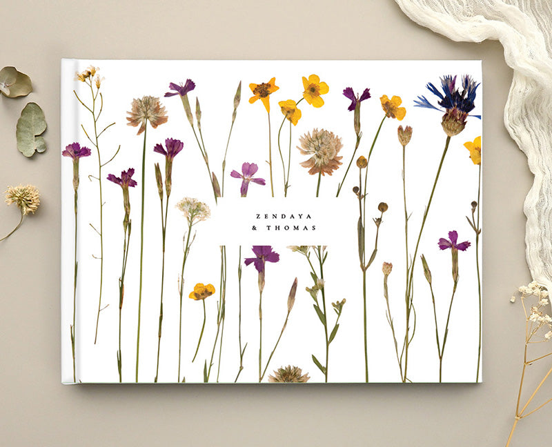 Flora Wedding Guest Book by Shab M.