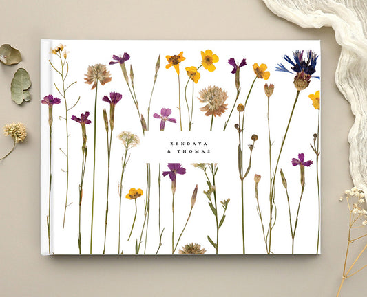 Flora Wedding Guest Book by Shab M.