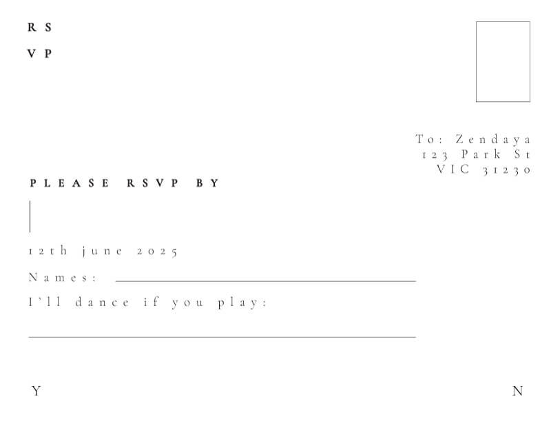 Flora RSVP Cards by Shab M.