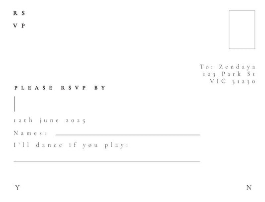 Flora RSVP Cards by Shab M.