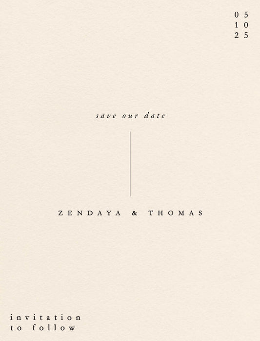 Flora Save The Date Cards by Shab M.