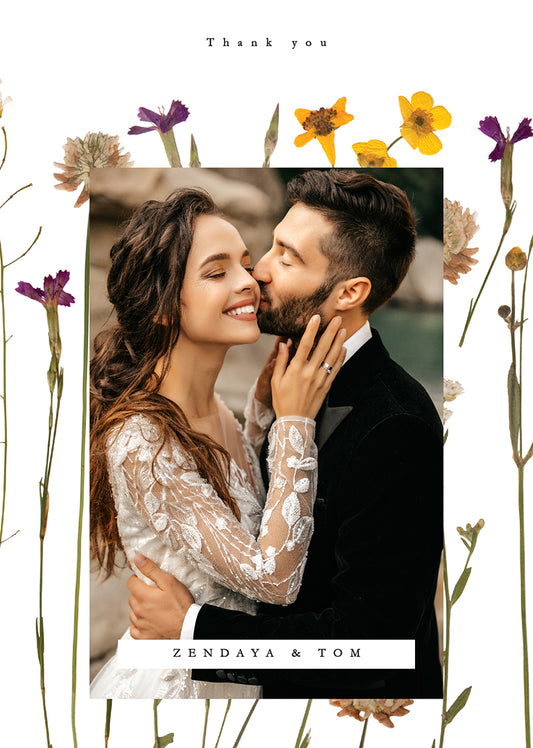 Flora Thank You Card by Shab M.