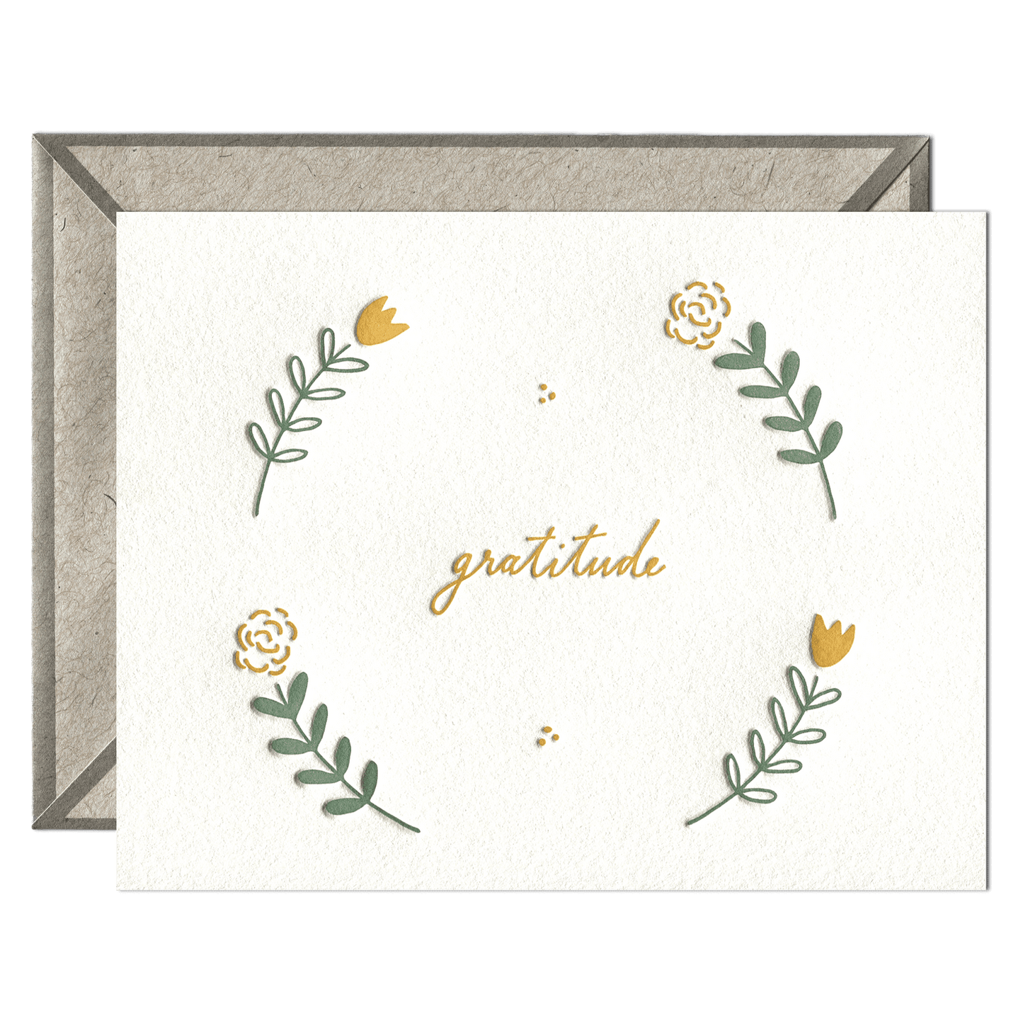 Floral Gratitude Wedding Card