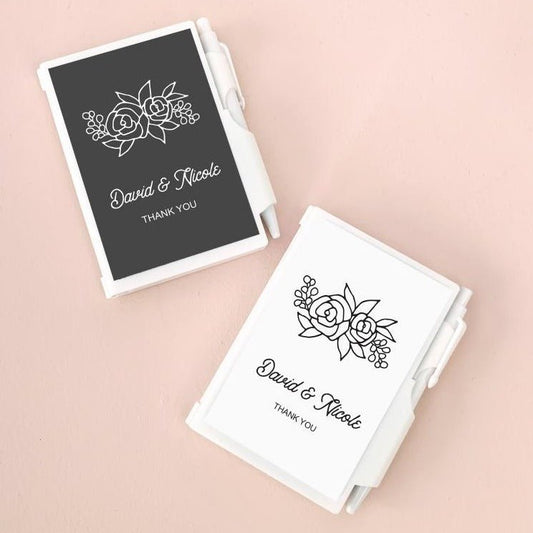 Floral Notebook Favors