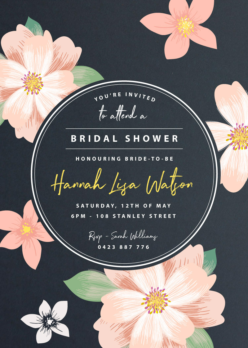 Floral BrideBridal Shower Invitation by Amelia S.