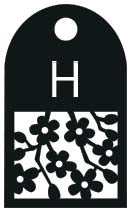 Floral Design Lasercut Tag