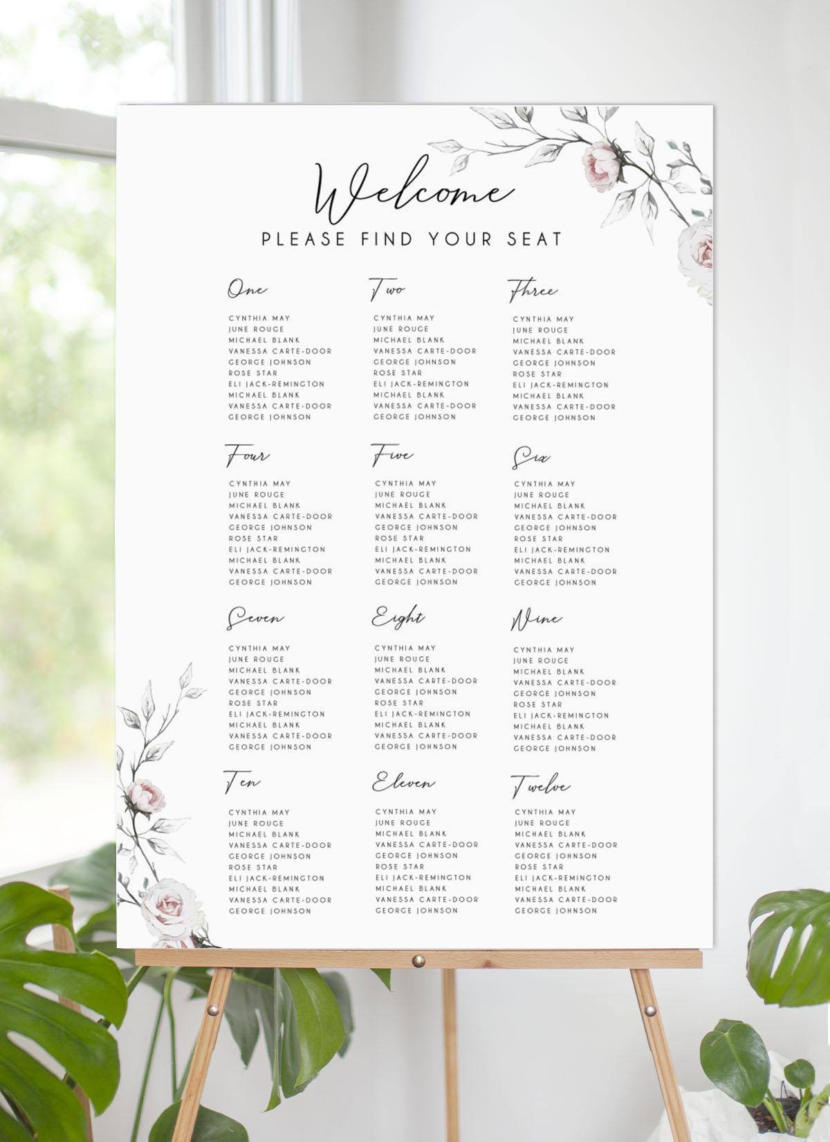 Florescence Seating Chart by Shab M.