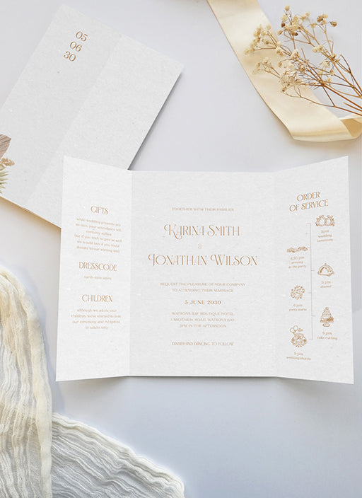 Floret Wedding Invitations by Natya P.
