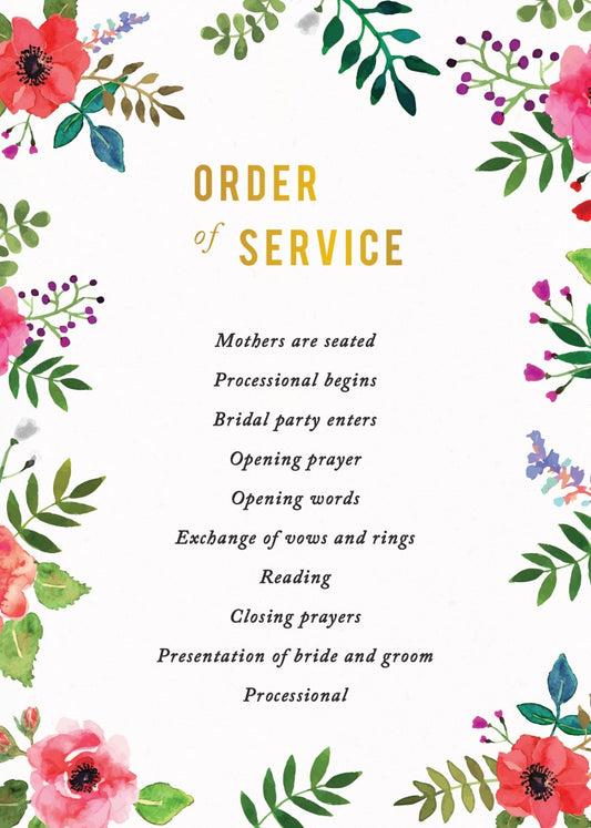 Flos Paradisi Wedding Program by Phabo R.