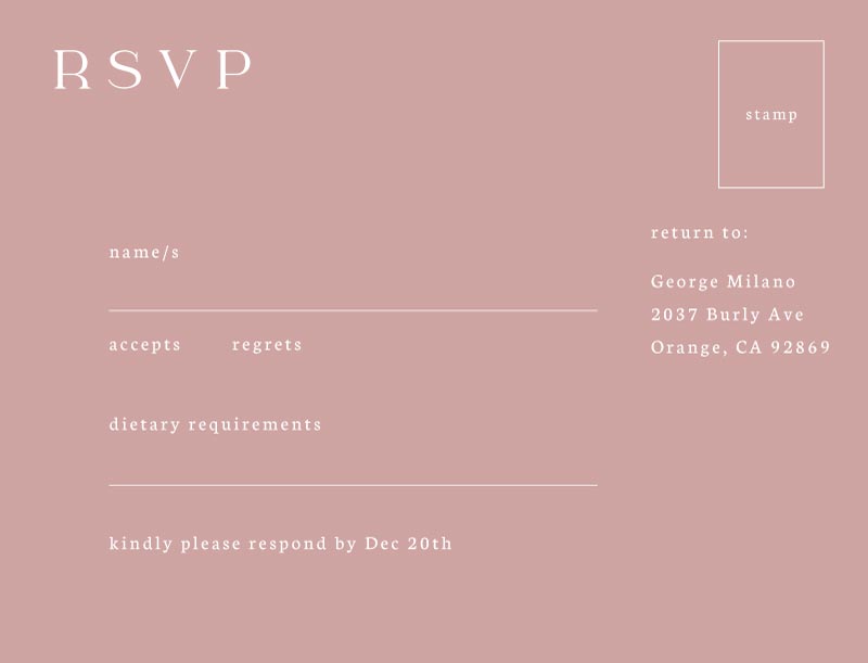 Flower Delights RSVP Cards by Inggrid H.