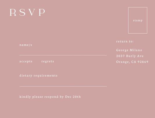 Flower Delights RSVP Cards by Inggrid H.