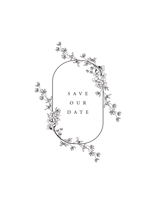 Floweret Save The Date Cards by Shab M.