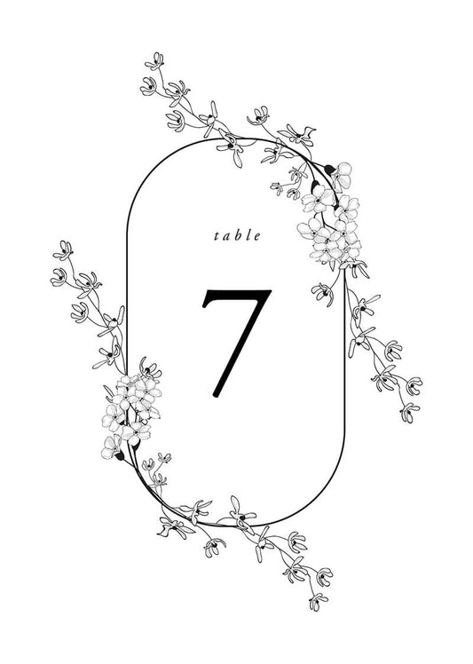 FloweretTable Number by Shab M.