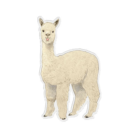 Fluffy The Alpaca Vinyl Sticker