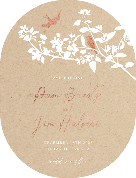 Fly With Me Save The Date Cards by Putri N.