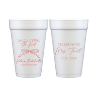 She's Tying The Knot Bachelorette Foam Cups