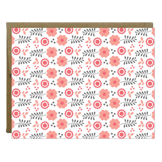 Flower Folk Art Stationery - 8 Pack
