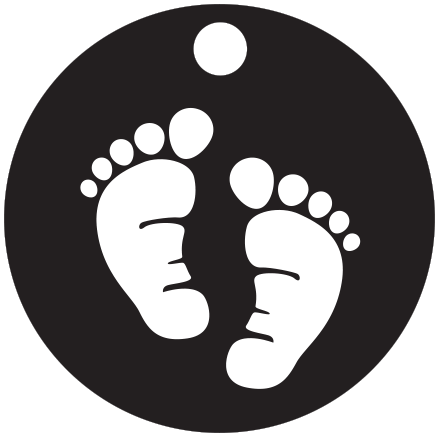 Footprints Lasercut Tag