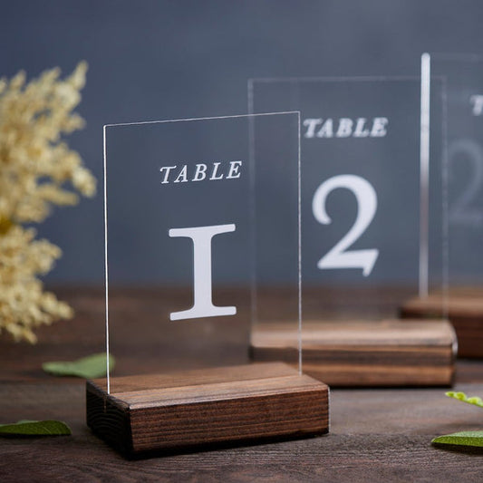 Formal Acrylic Table Numbers