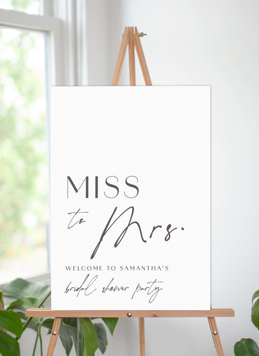 For U Bridal Shower Sign by Natya P.