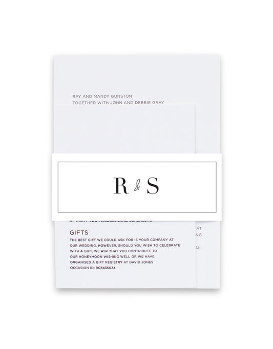 Framed Invitation Belly Band by Breanna F.