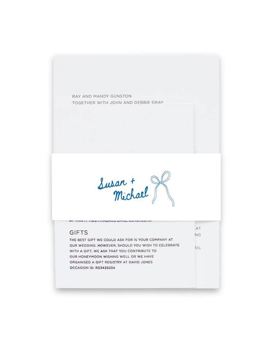 Francesca Invitation Belly Band by Jamie L.