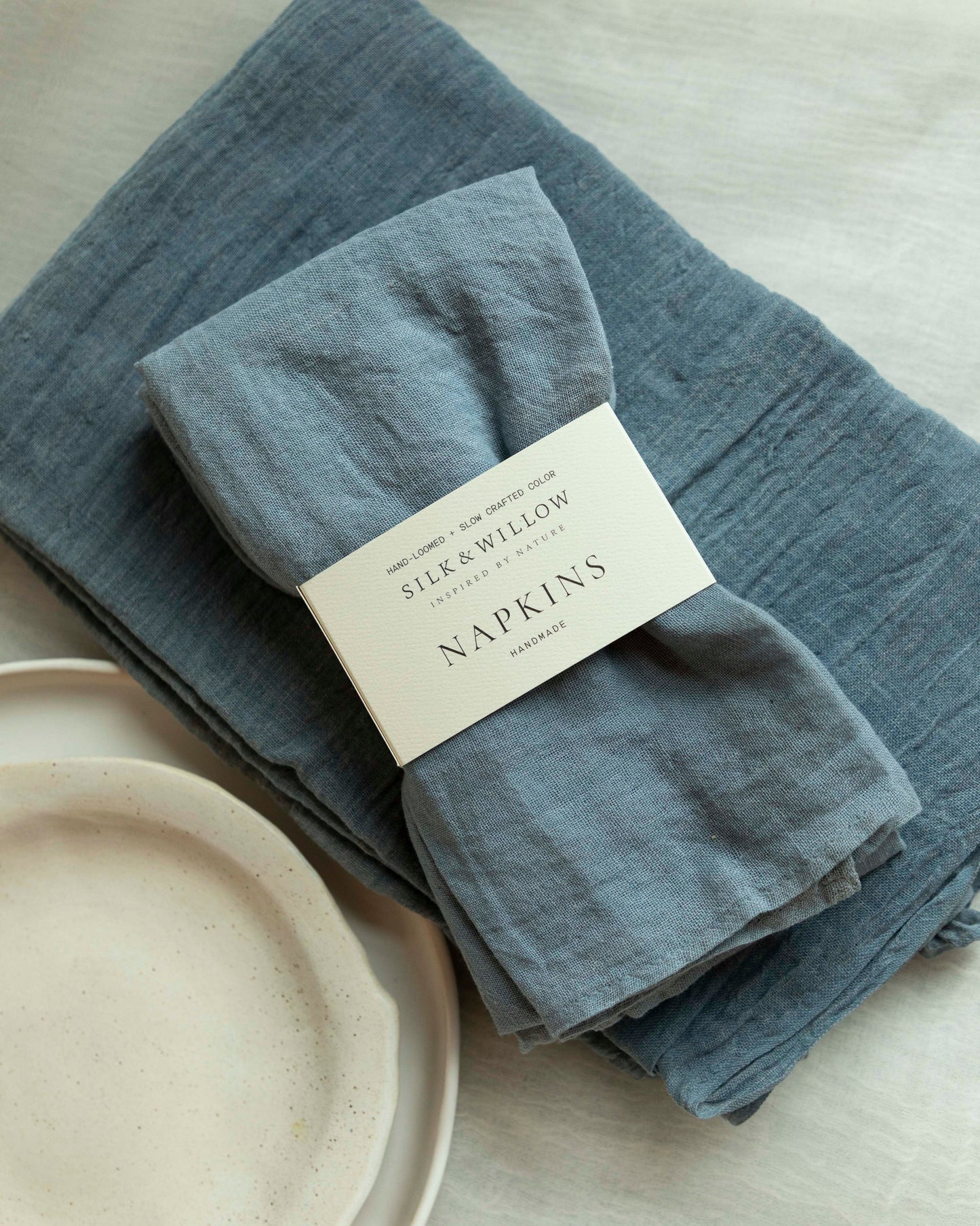 French Blue Napkins / Plant Dyed Napkin Sets
