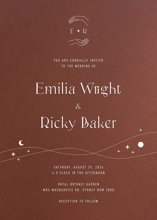 Galaxies Wedding Invitations by Putri N.