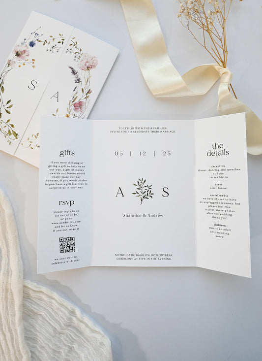 Jardin Wedding Invitations by Shab M.
