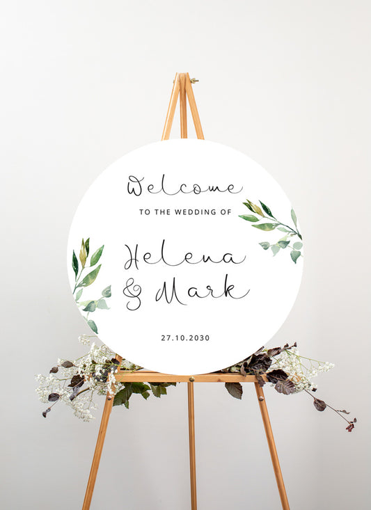 Garden Window Wedding Sign by Amber B.