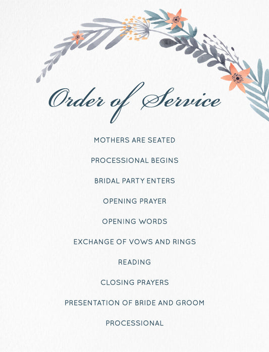 Great Dixter Wedding Program by Stefan A.