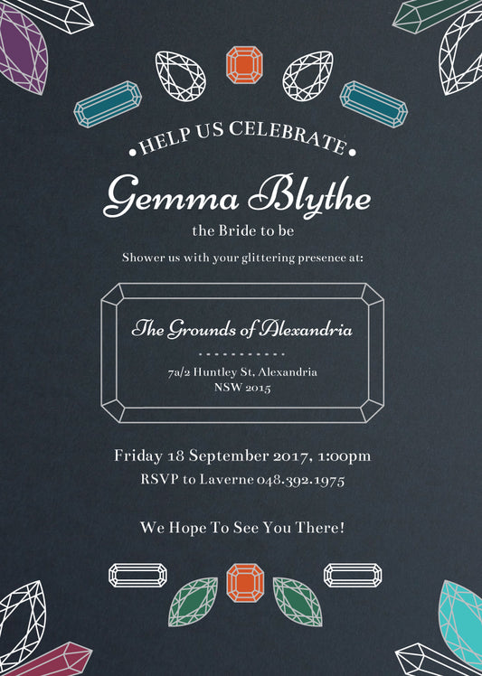 Jewel TonesBridal Shower Invitation by Angela H.