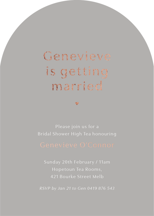 GenevieveBridal Shower Invitation by Nicole C.