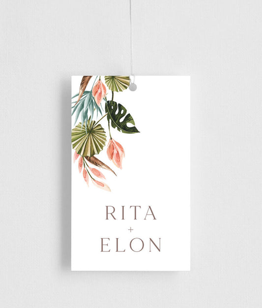 Island Breeze Favor Tag by Joy