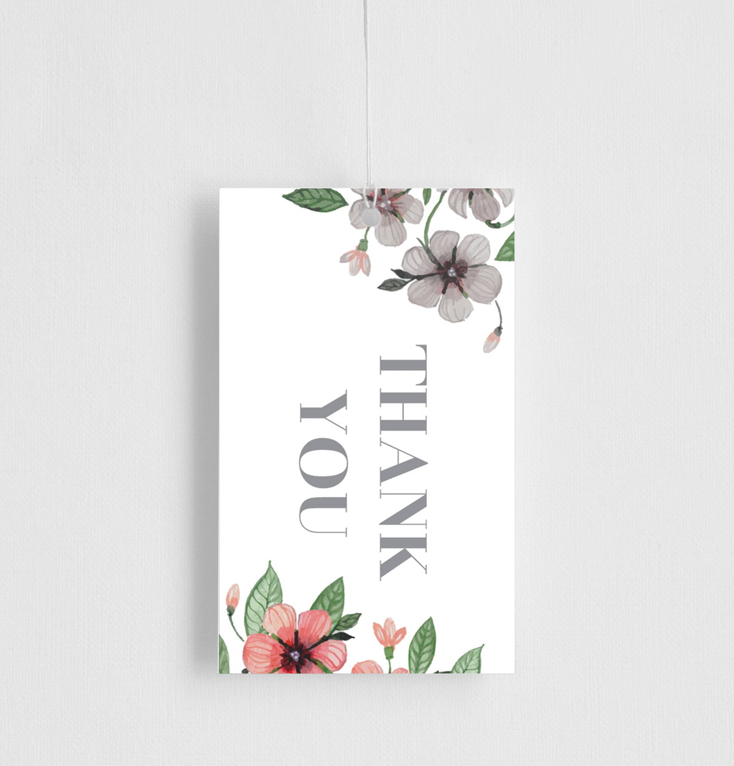 Floral Circle Invitation Set Favor Tag by Brynie L.