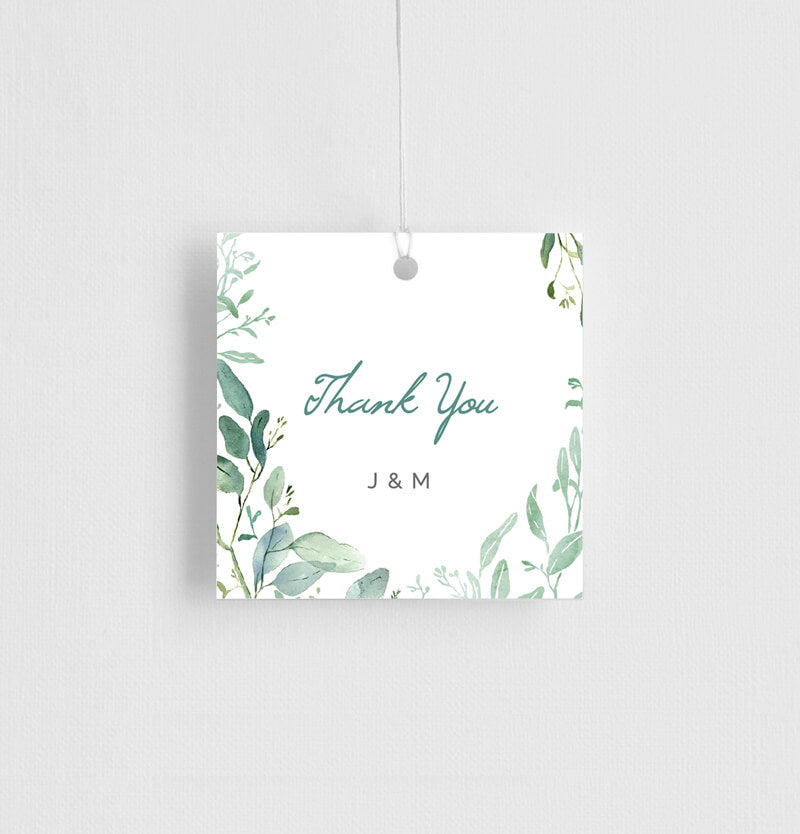 Botanical Geo Favor Tag by Heather P.