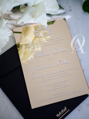 Gold Mirror Acrylic Invitation
