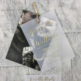 Clear Acrylic Wedding Table Sign - Welcome to Our Wedding