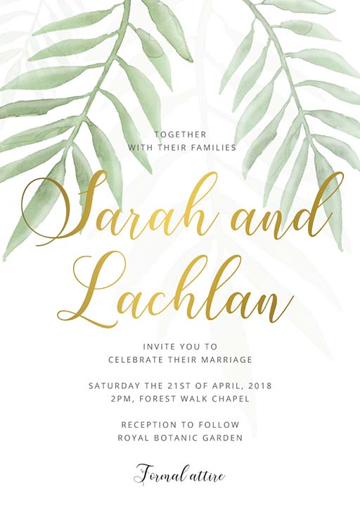 Forest Walk Wedding Invitations by Amber B.