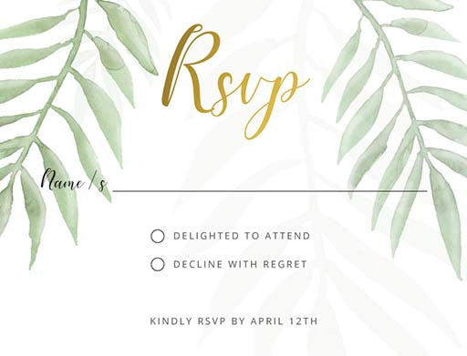 Forest Walk RSVP Cards by Amber B.