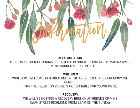 Golden Native Information Card by James B.