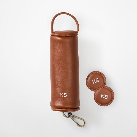 Graham Leather Golf Ball Pouch