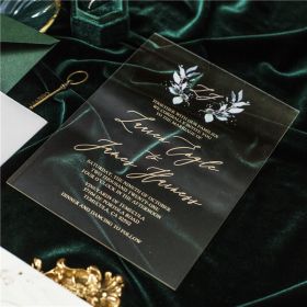 Clear Acrylic Wedding Table Sign - Welcome to Our Wedding