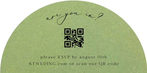 Green Foliage RSVP Cards by Putri N.