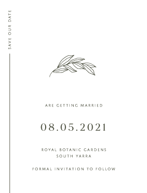 Grove Save The Date Cards by Haley J.