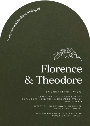 Grove Wedding Invitations by Haley J.